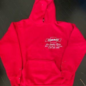CHERRY LA RED HOODIE SIZE L